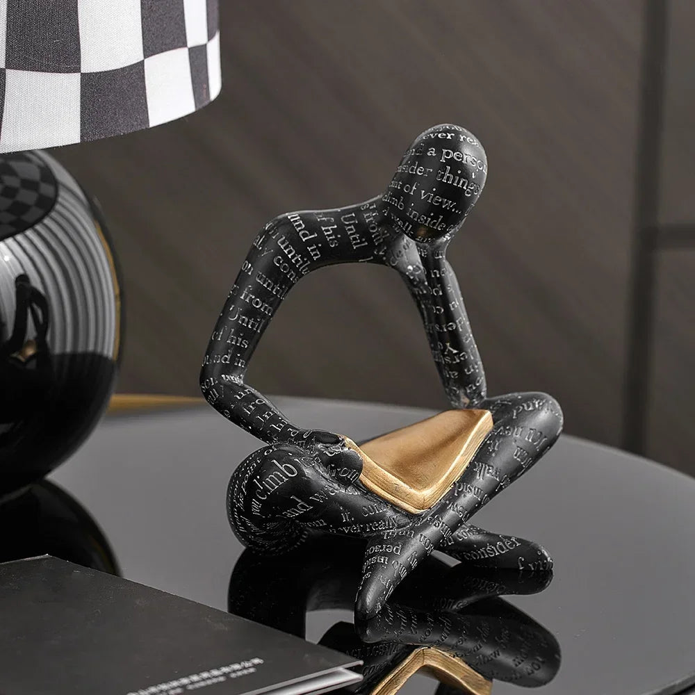 ArtZ® Amused Nordic Reading Sculpture