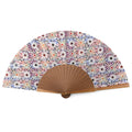 Spanish tiles inspired silk hand fan Sakina