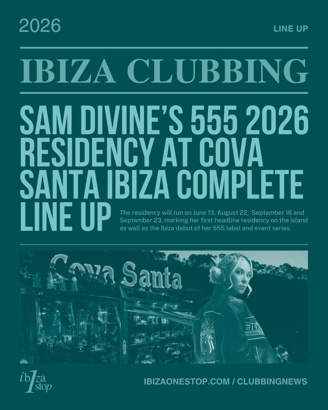 Sam Divine brings 555 to Ibiza with debut residency at Cova Santa