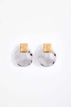 Hammer Two Tone Earring (Silver/Gold)