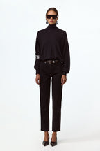 The Straight Ankle Jean (Black)