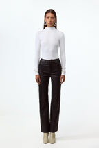 Long Sleeve Bodysuit (White)