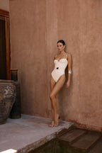 Hammer Stone One Piece (Faux Suede Cream)