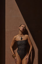 Strapless One Piece (Cheetah)