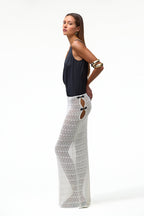 Keyhole Maxi Skirt (Cream)