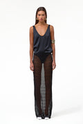 Keyhole Maxi Skirt (Black)
