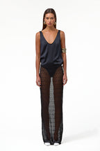 Keyhole Maxi Skirt (Black)