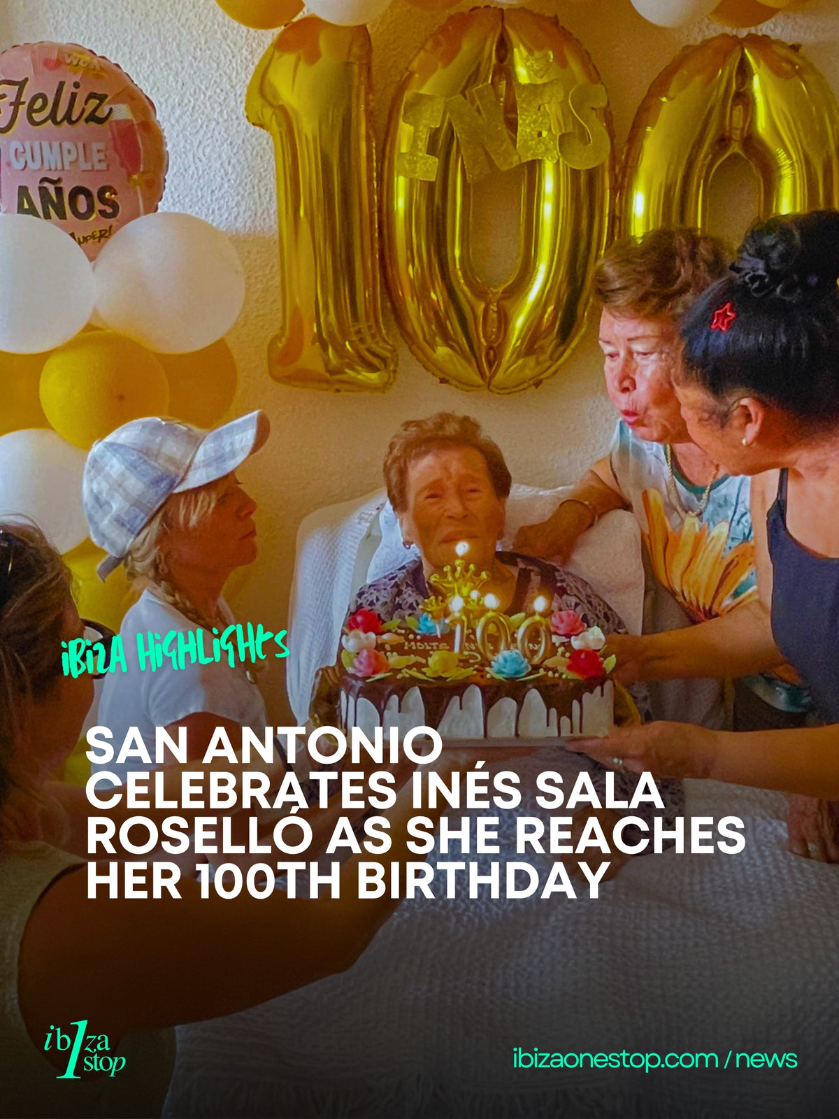 Sant Antoni Celebrates Inés Sala Roselló as She Reaches Her 100th Birthday