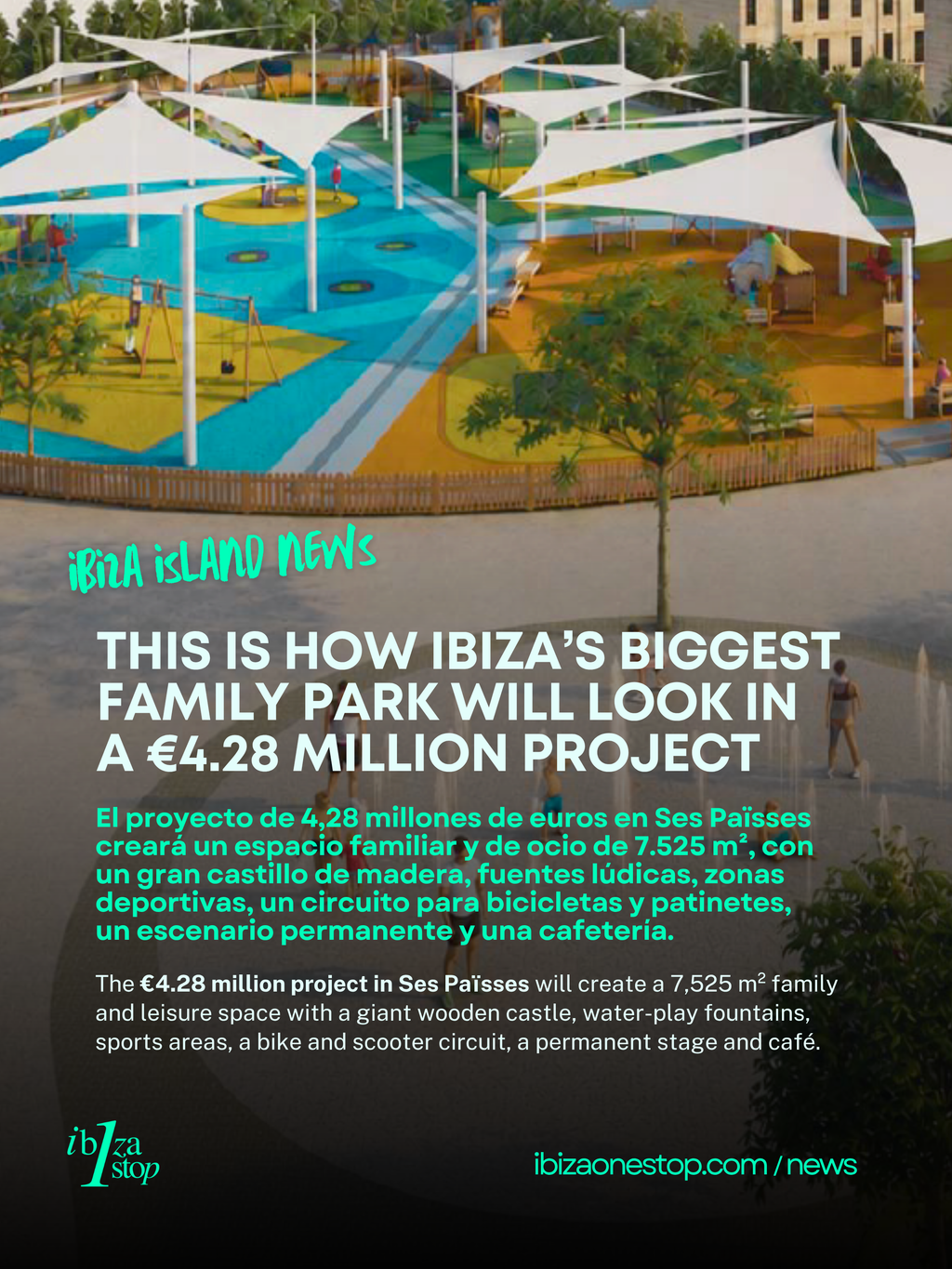 Sant Antoni Unveils Plans for Ibiza’s Biggest Children’s Park With a 22-Metre Zip Line