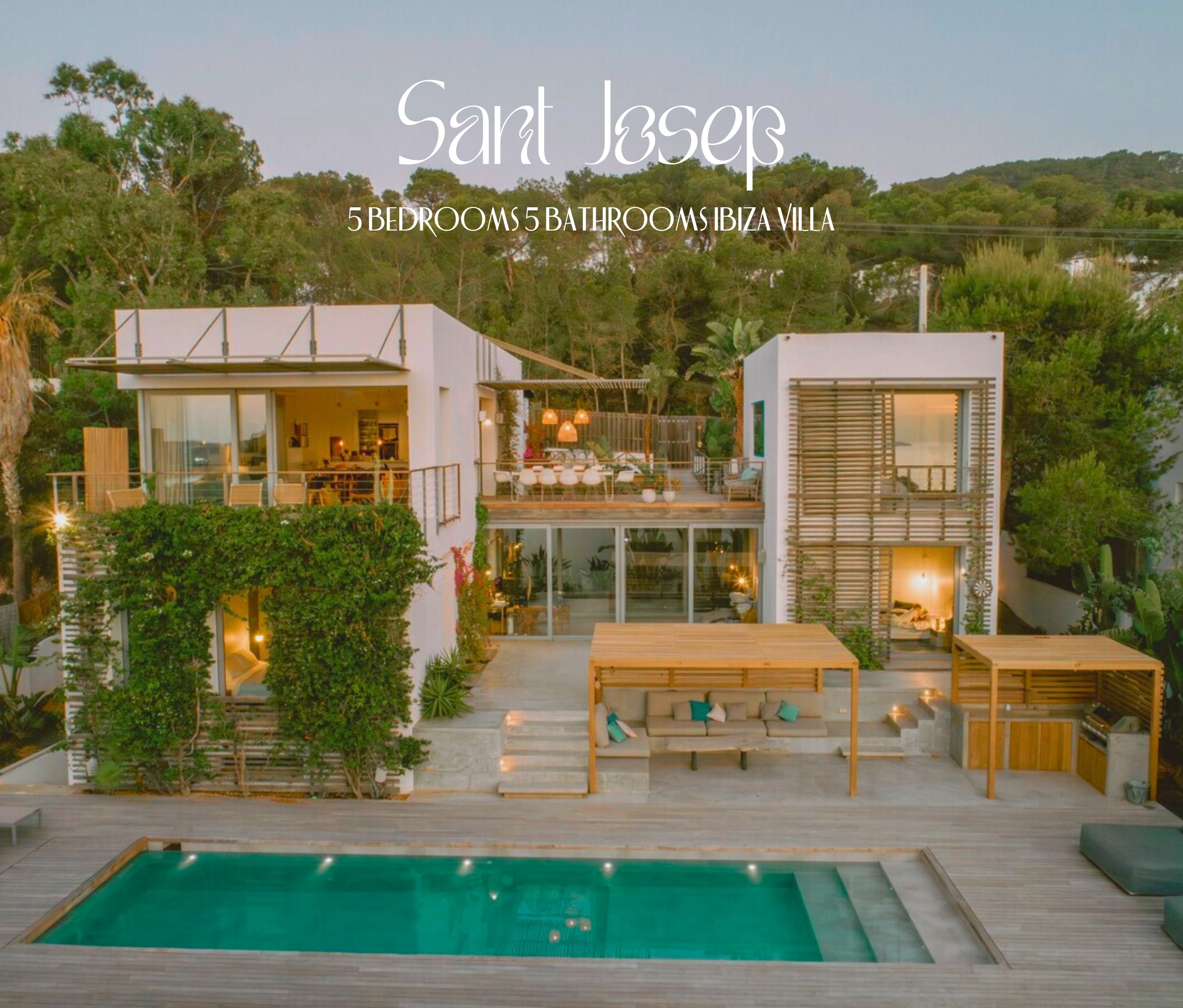 Beach House Style Modern Ibiza Villa in Sant Josep de sa Talaia