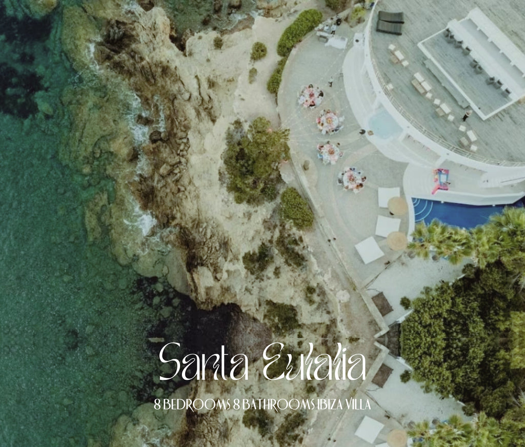 Super Rare 8-Bedroom Luxury Seafront Ibiza Villa with Private Beach, Panoramic Rooftop and Underground DJ Room in Santa Eulalia
