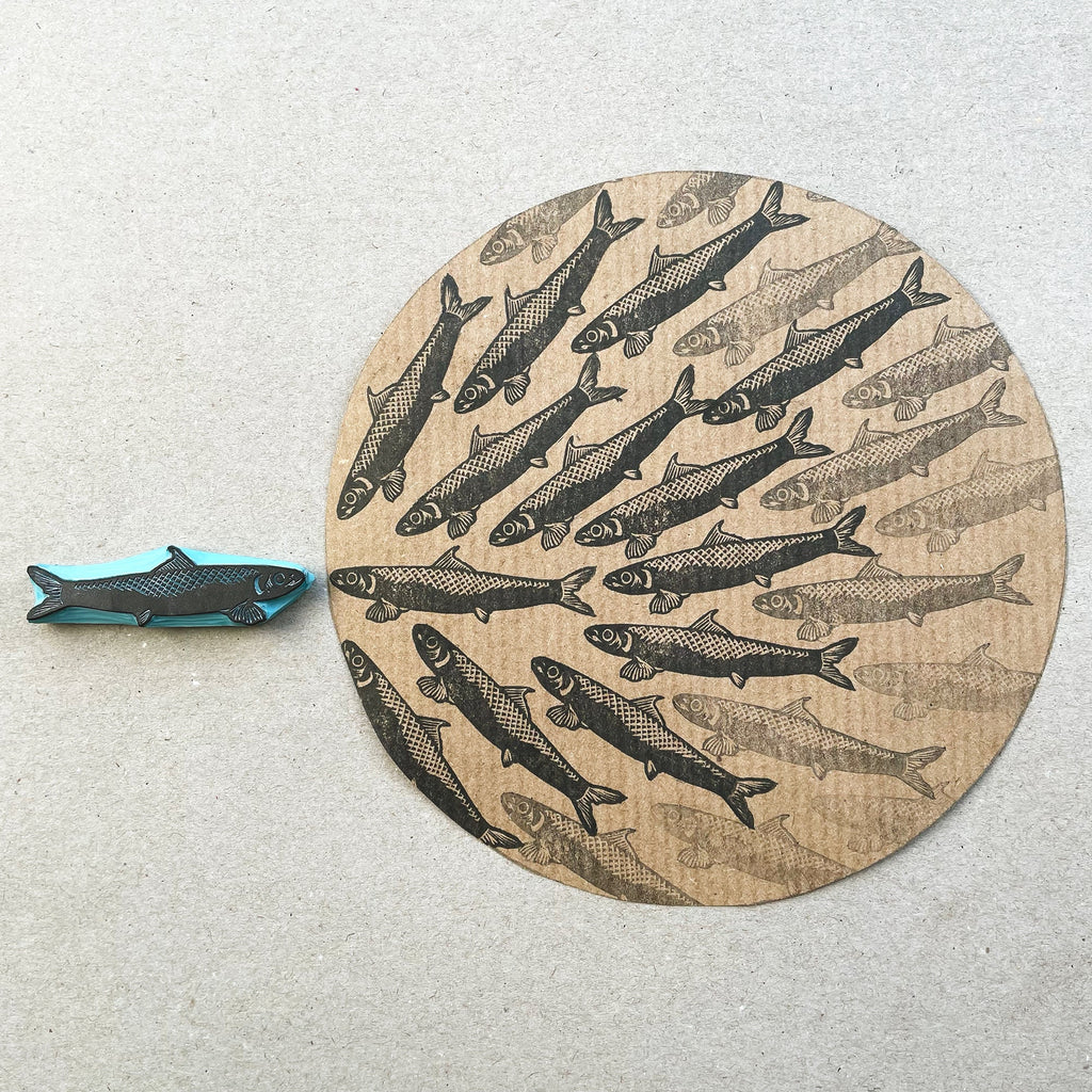 Sardine rubber stamps