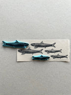 Sardine rubber stamps