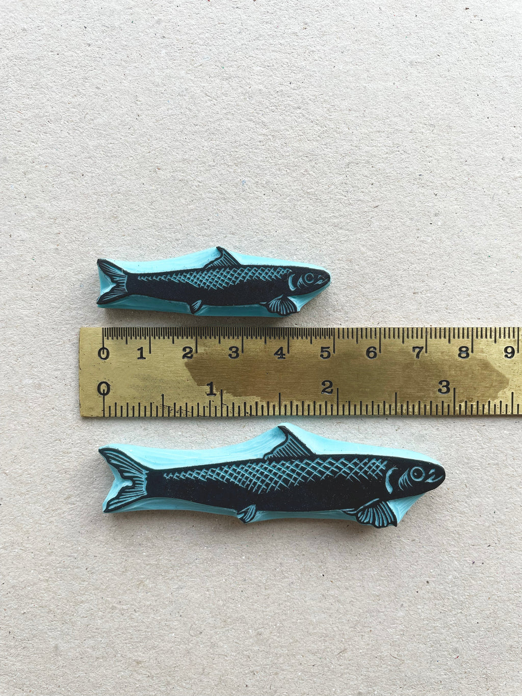 Sardine rubber stamps