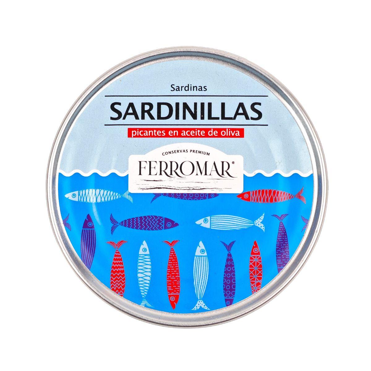 Sardinillas Picantes en Aceite de Oliva 14/18 pzas Conservas FerroMar