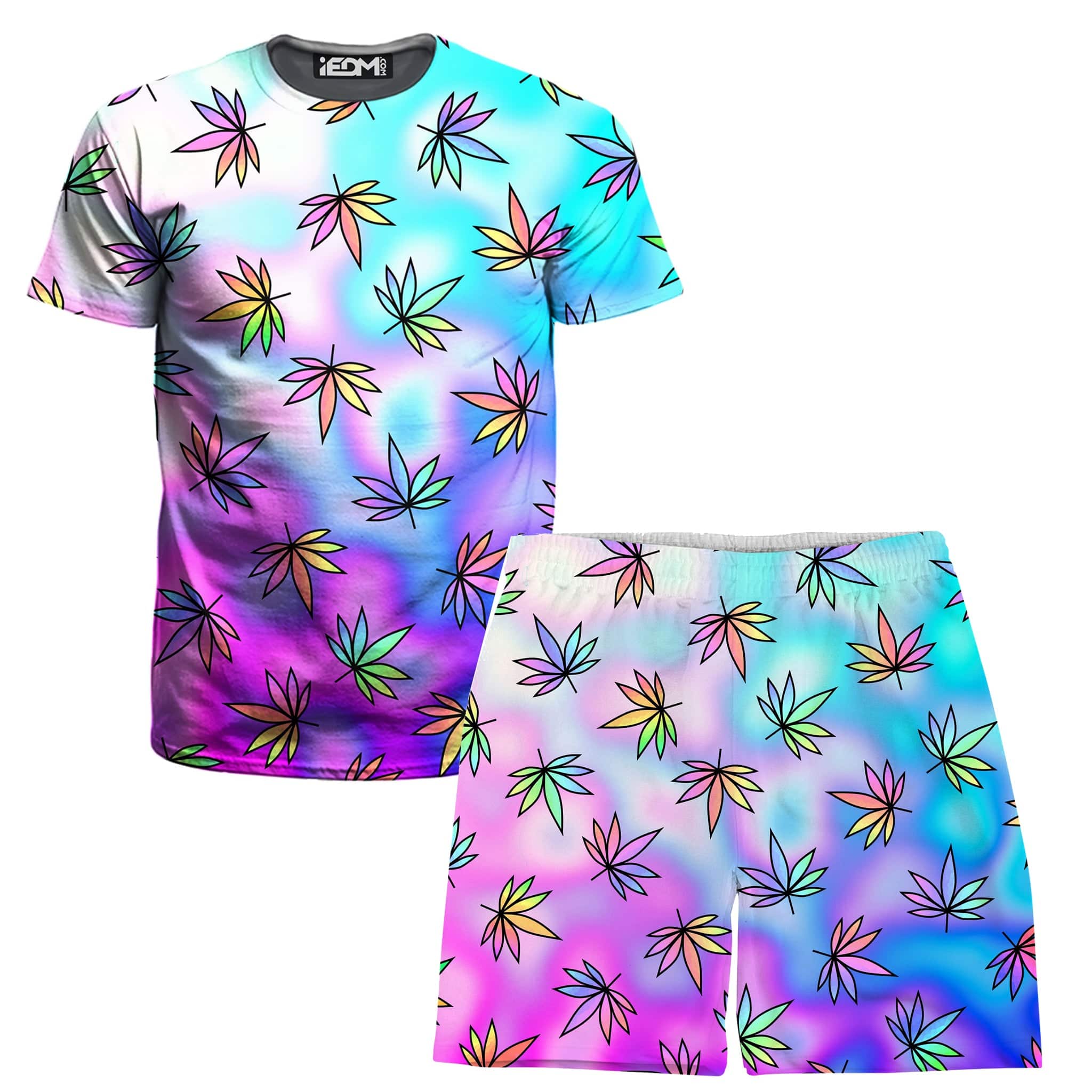 Cascading Marijuana T-Shirt and Shorts Combo
