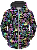 Magic Mushrooms Unisex Zip-Up Hoodie