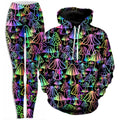 Magic Mushrooms Hoodie and Leggings Combo