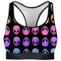 Alien Pattern Rave Bra