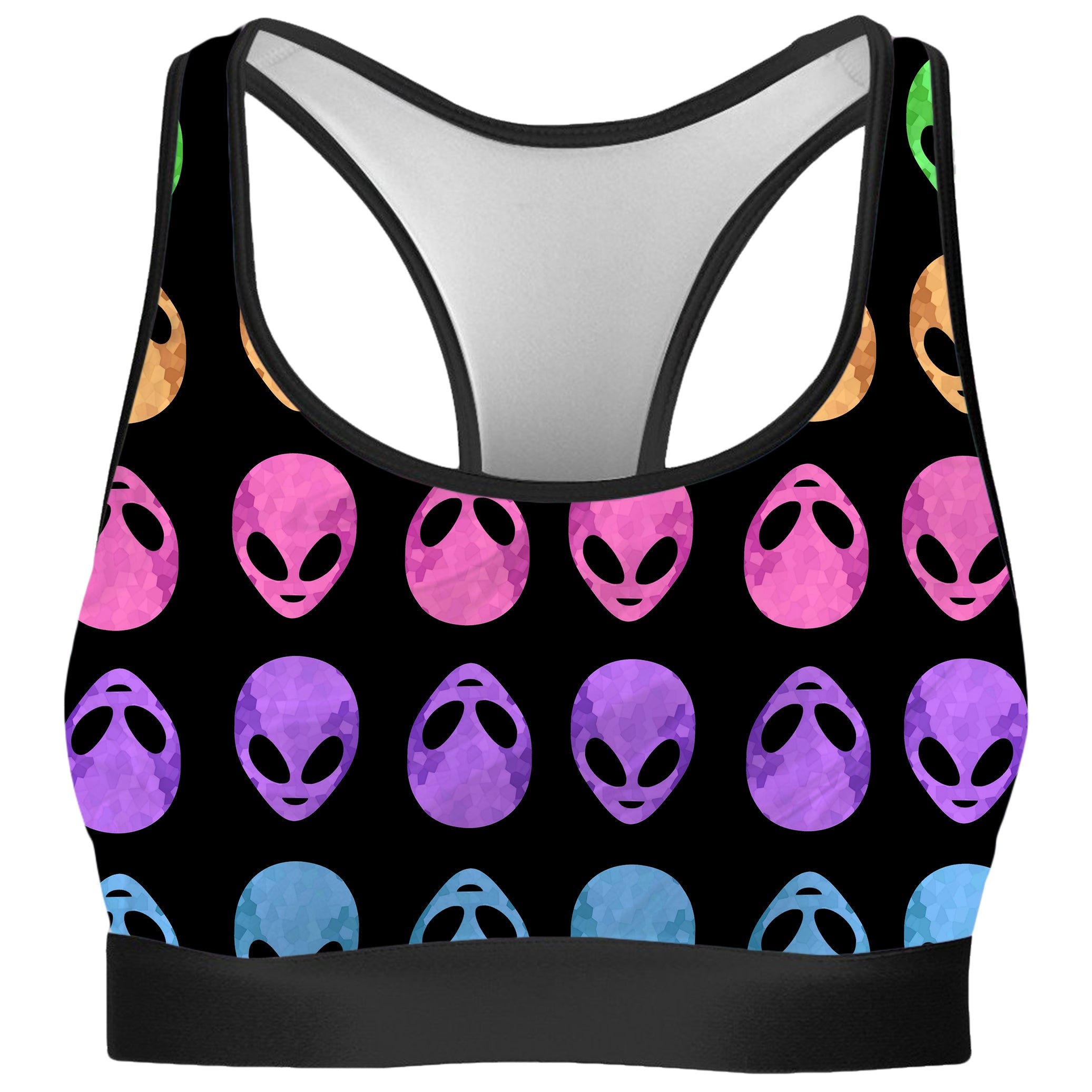 Alien Pattern Rave Bra