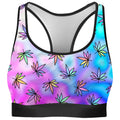 Cascading Marijuana Rave Bra