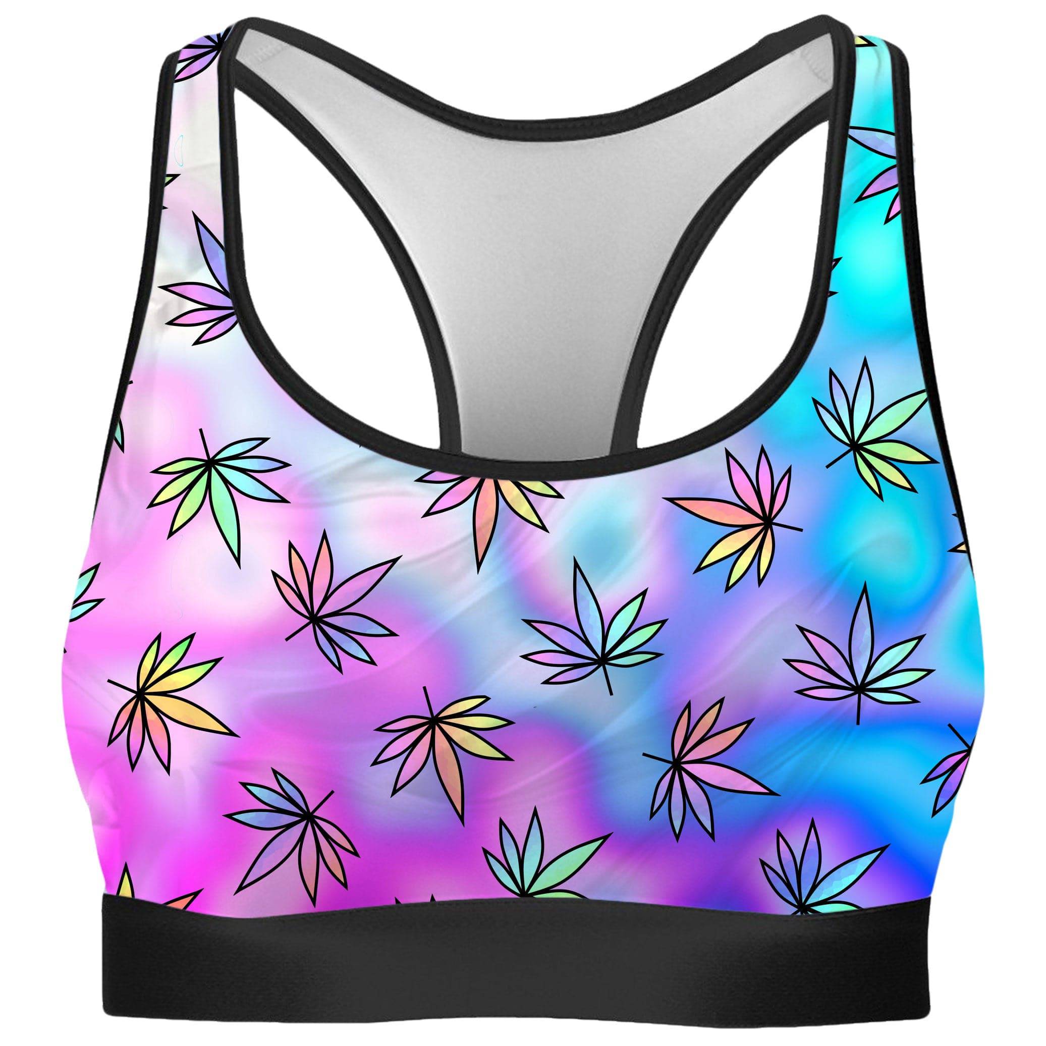 Cascading Marijuana Rave Bra