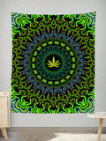 Marijuana Kaleidoscope Tapestry