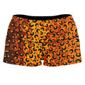 Cheetah Print High-Waisted Women's Shorts