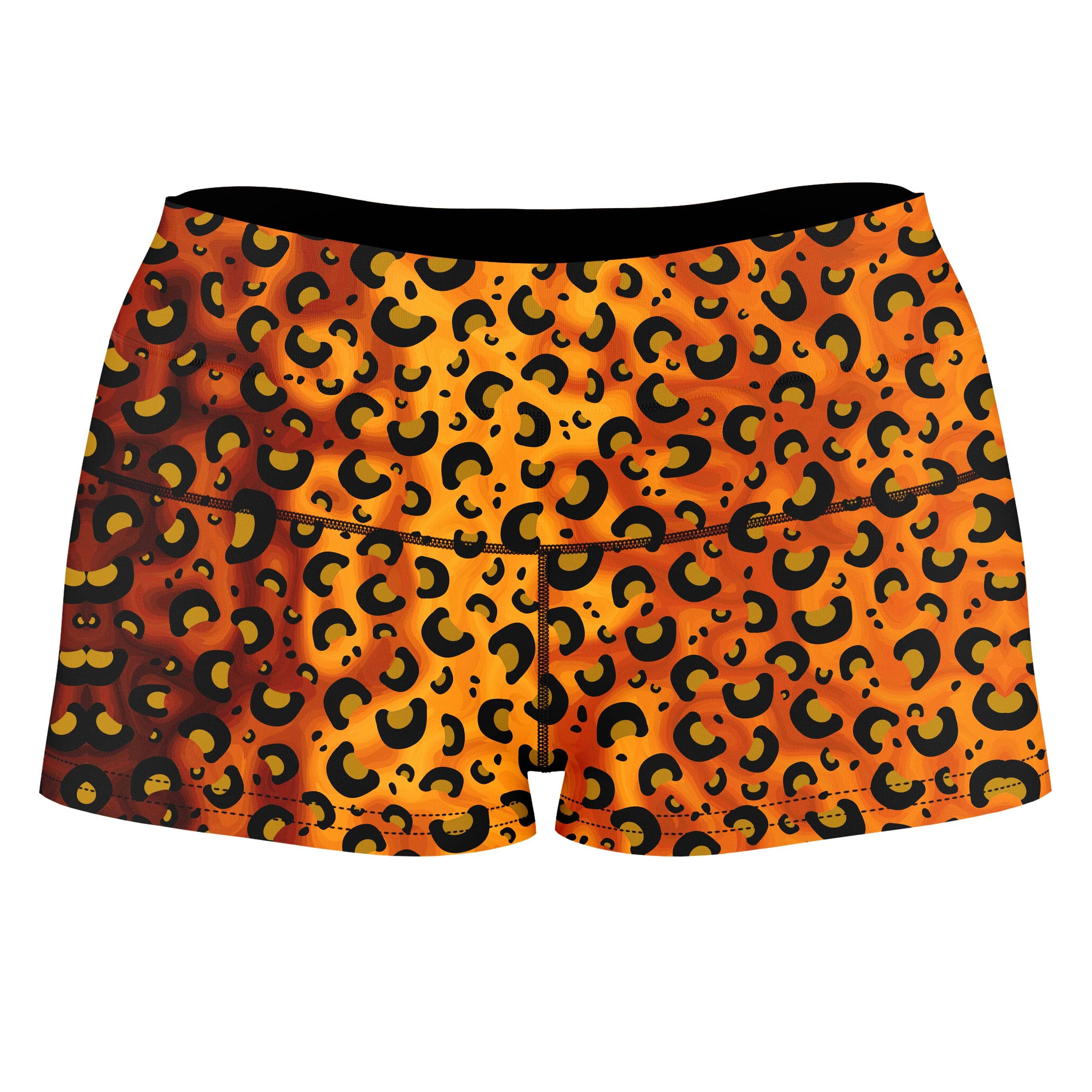 Cheetah Print High-Waisted Women's Shorts