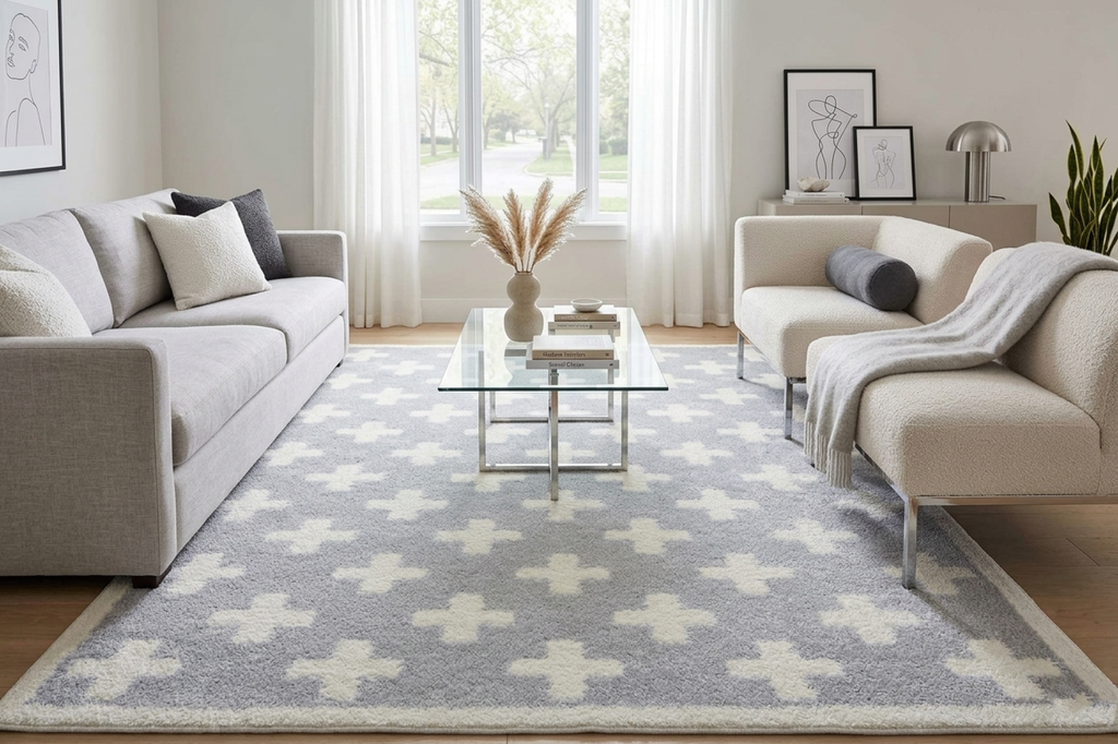 Satu Blue Area Rug