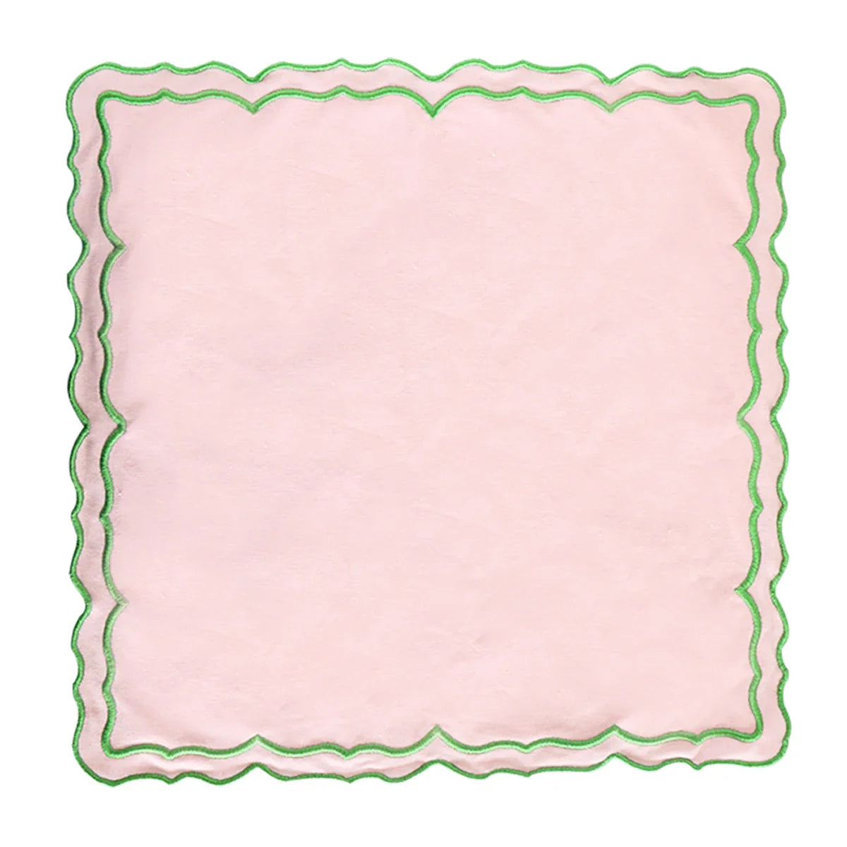 Blush & Mint Chic Scalloped Placemat set of 4