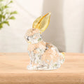ArtZ® Hoppy Crystal Bunny Sculpture - Yellow