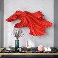 ArtZ® Very Fishy 3D Nordic Wall Sculpture - Red Horizontal