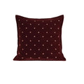 Ruby Crane Velvet Embroidered Throw Pillow