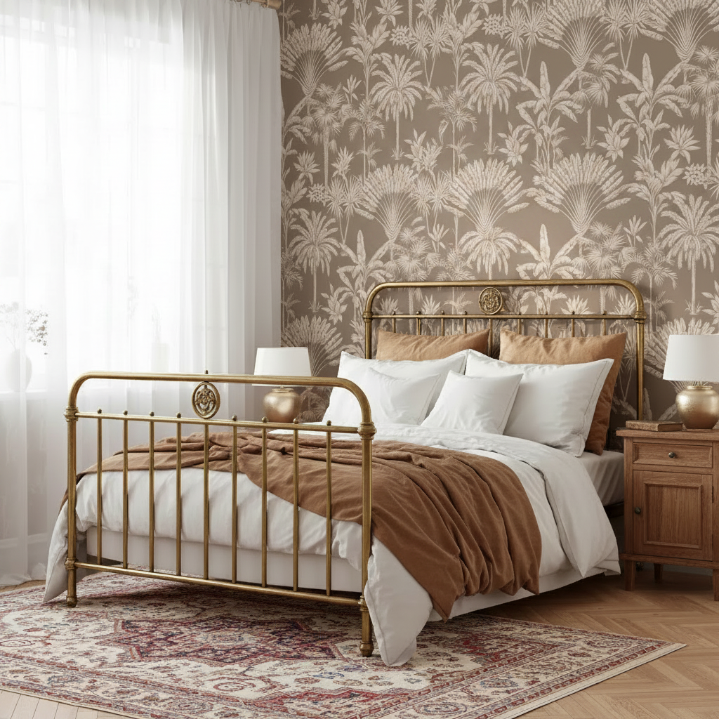 Vintage Palm Grove Wallpaper
