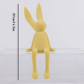 ArtZ® Nordic Abstract Rabbit Sculptures - Yellow Adult