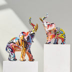 ArtZ® Elephant Nordic Painted Statue