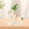 ArtZ® Hoppy Crystal Bunny Sculpture - Green