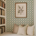 Modern Cane Weave Geometric Wallpaper