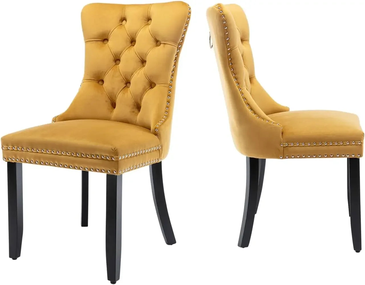 ArtZ® Royale Dining Chairs, Set of 6 Chairs - Gold (Set of 6 Chairs)