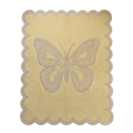 Scalloped Butterfly Hand Tufted Wool Rug