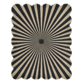 Scalloped Radial Ray Hand Tufted Rug