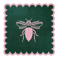 Scalloped Bee Hand Tufted Wool Rug