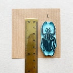 Scarab insect rubber stamp