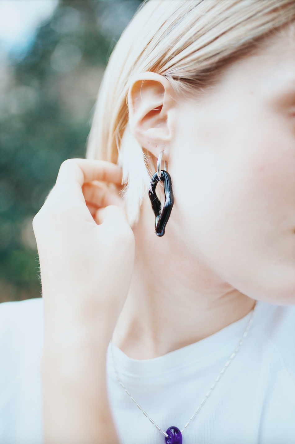 PENDIENTES IRREGULAR BLACK