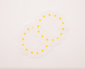 Daisy Coaster in White, Set of 4