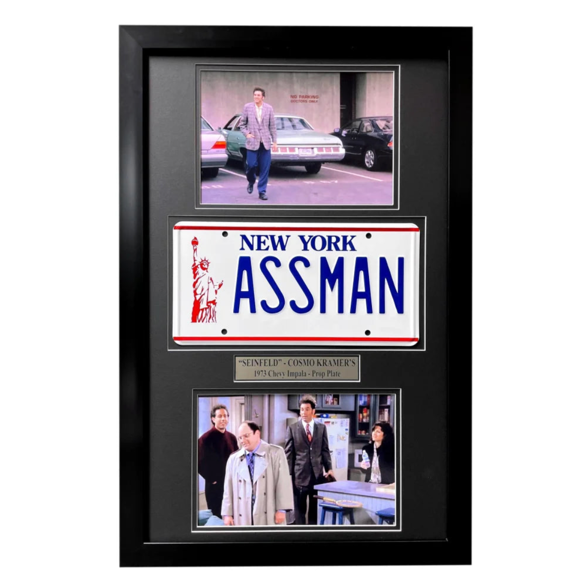 "Seinfeld" Kramer's Chevy Impala License Plate Framed Memorabilia