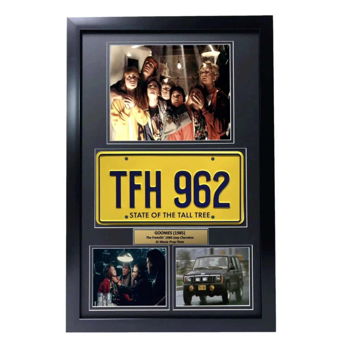 "Goonies" Fratellis Movie Car License Plate Framed Collage
