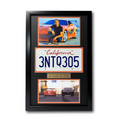 "Fast & The Furious" Paul Walker Movie Car License Plate Framed Collage