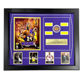 Kobe Bryant Final Lakers Game Used Authentic Confetti Collage Framed #D/824